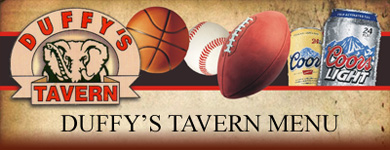 Duffys Menu
