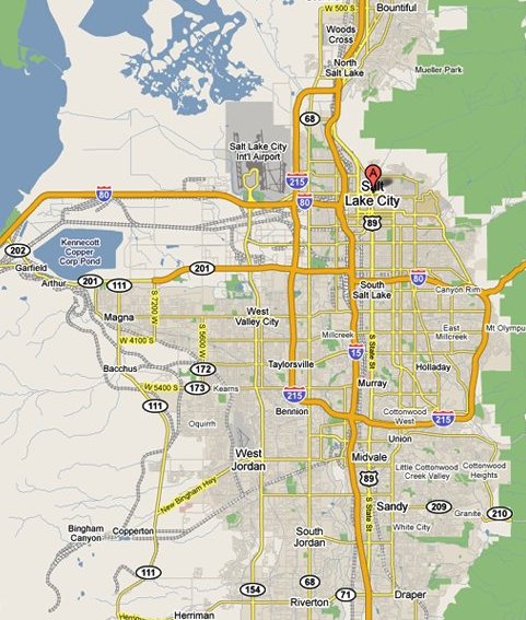 salt lake city map