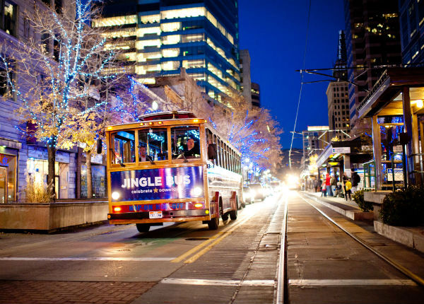 All aboard the Downtown Jingle Bus
